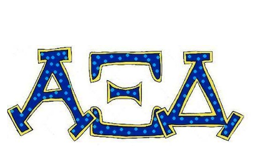 Alpha Xi Delta Custom Embroidery T-shirts Accessories Campus Gear Stickers